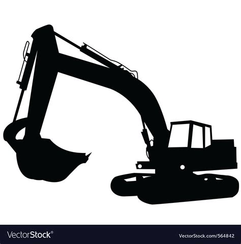 compact excavators vector|construction equipment excavators graphic.